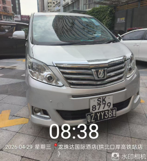 豐田埃爾法香港珠海跨境車8座
